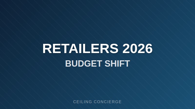 Retailers adding ceiling maintenance budgets 2026
